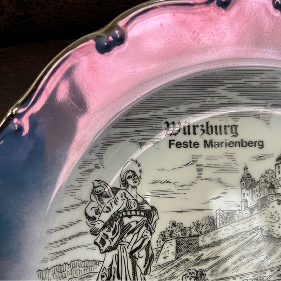 Kleiber Germany Vintage Pearl Plate Rare Collectible Feste Marienberg - Picture 4 of 10